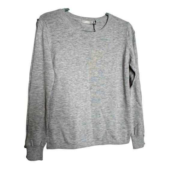 One Grey Day Laurel Sleeve Detail in Heather Gray NWT Size Small - Picture 1 of 8